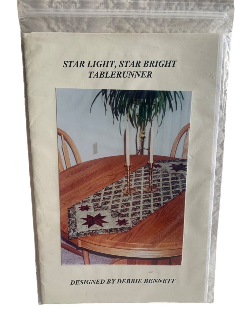 Star Light Star Bright Table Runner Quilt Sewing Pattern Debbie Bennett uncut